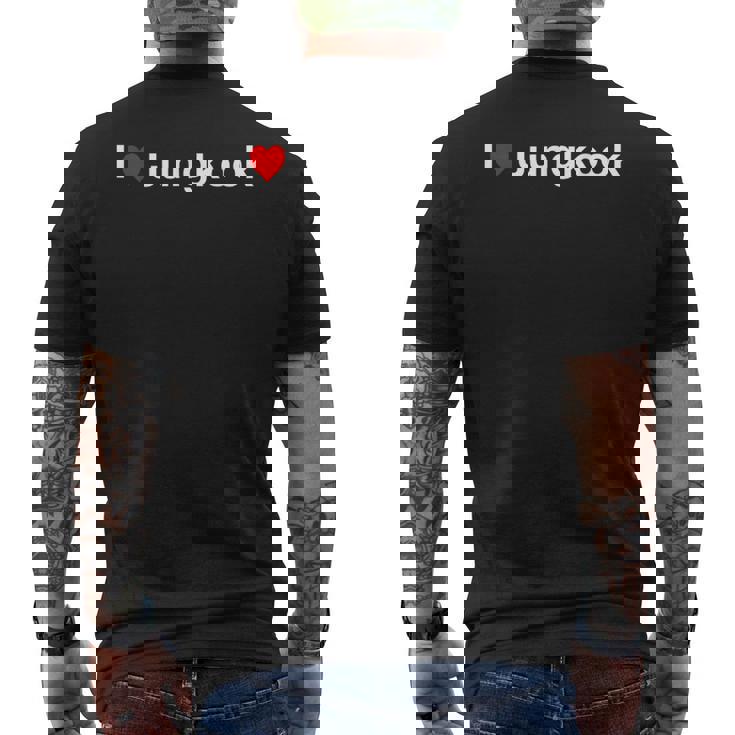 アイ・ハート・ジョングク メンズTシャツ バックプリント