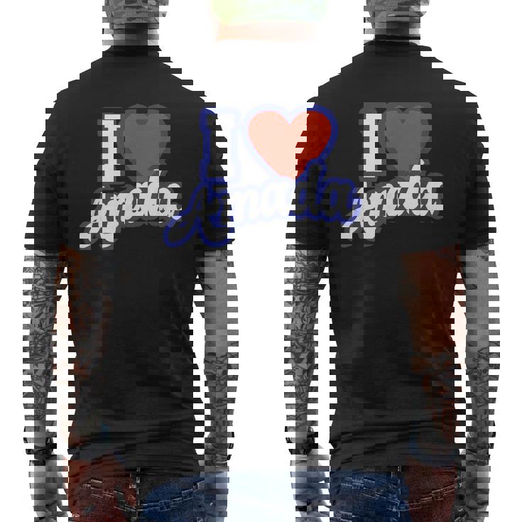 アイ・ラブ・アマダ メンズTシャツ バックプリント