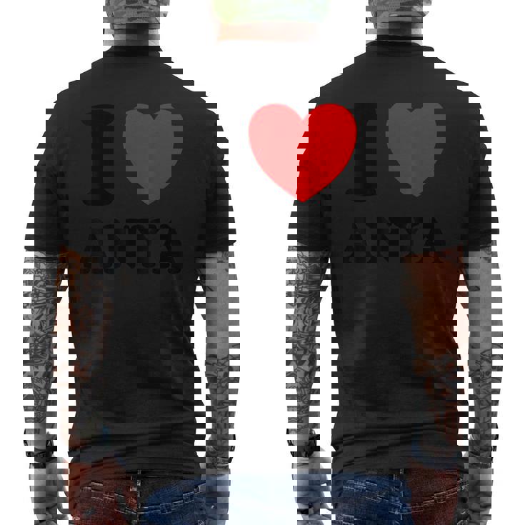 アイ・ラブ・アーニャ メンズTシャツ バックプリント