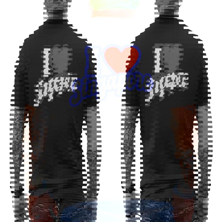 アイ・ラブ・シンガポール メンズTシャツ バックプリント