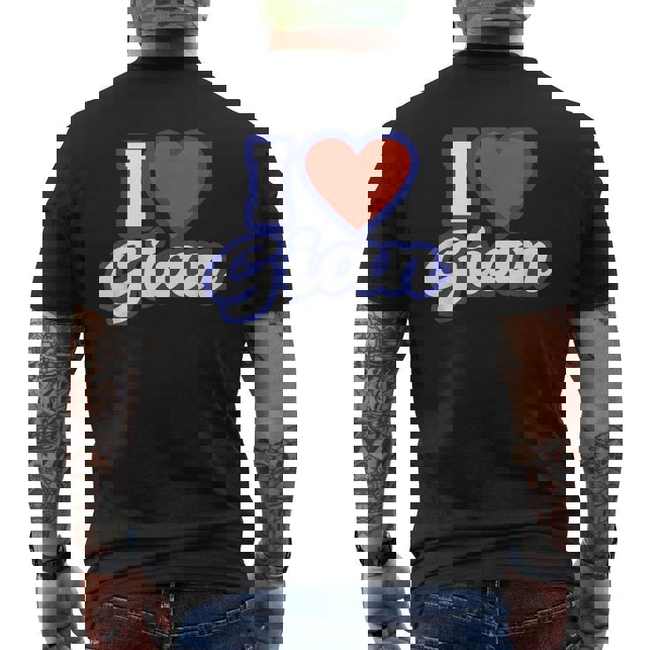 アイ・ラブ・ジャイアン メンズTシャツ バックプリント