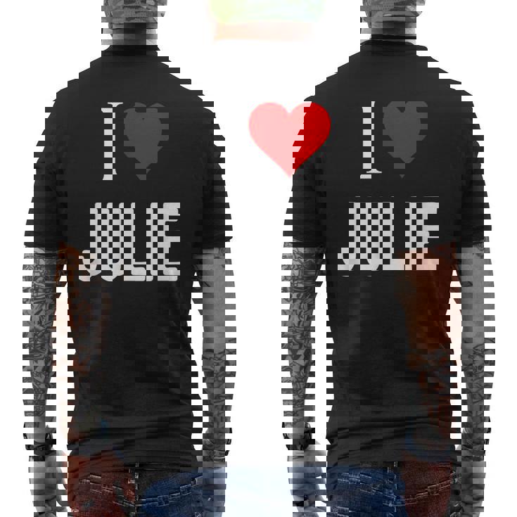 アイ・ラブ・ジュリー メンズTシャツ バックプリント