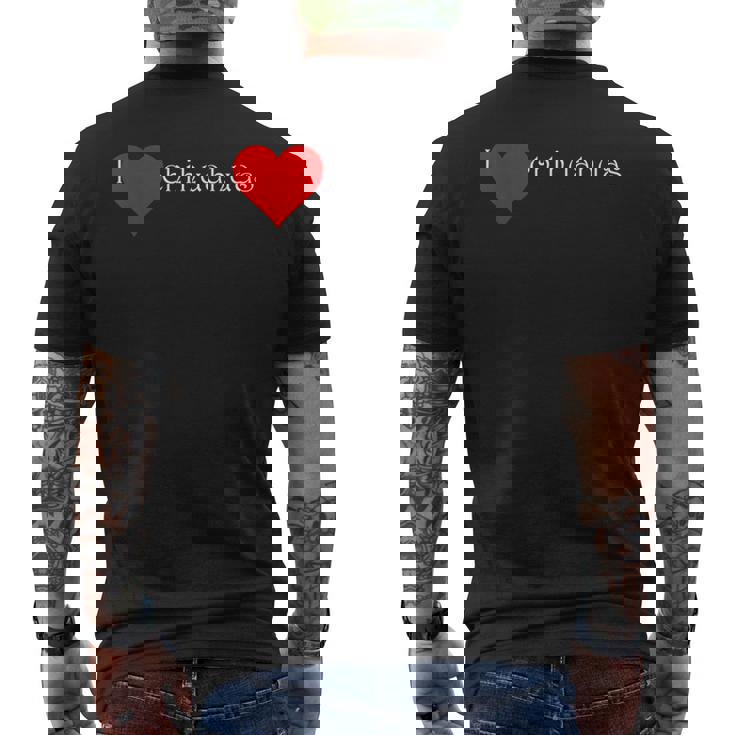 アイ・ラブ・チワワ メンズTシャツ バックプリント