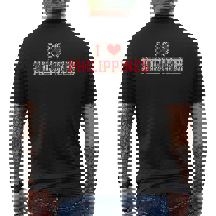 アイ・ラブ・フィリピン メンズTシャツ バックプリント