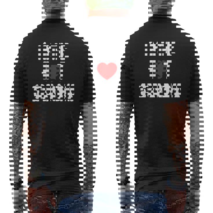 アイ・ラブ・ホット・グランマ-アイ・アム・ザ・ホット・グランマ メンズTシャツ バックプリント