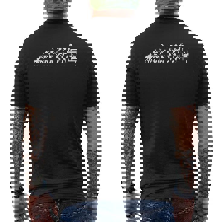 アクアリウム 進化 観賞魚 アクアリウム メンズTシャツ バックプリント