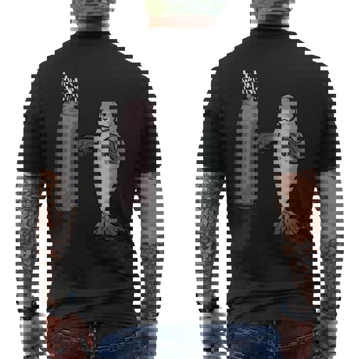 アザラシ ボクシング ホビーボックス スポーツ 海獣 メンズTシャツ バックプリント