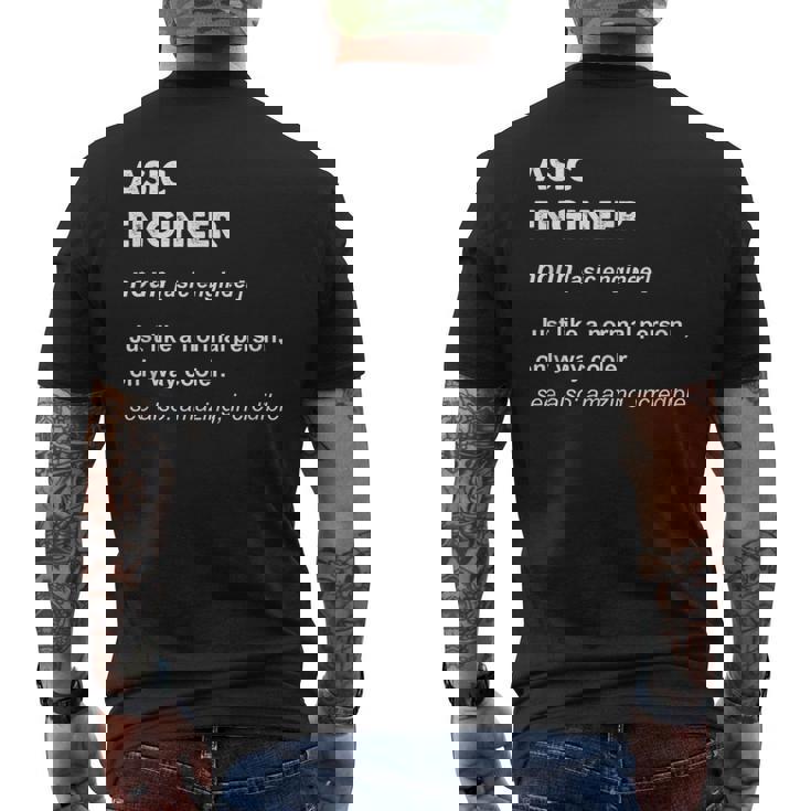 アシックスエンジニア メンズTシャツ バックプリント