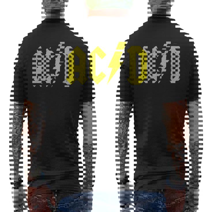 アシッドハウス テクノロック 電子ロック Edm音楽祭 メンズTシャツ バックプリント