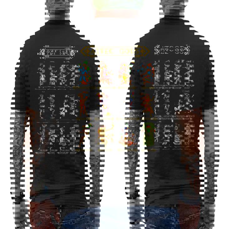 アステカ神話 神話 古代マヤ文明の歴史 メンズTシャツ バックプリント