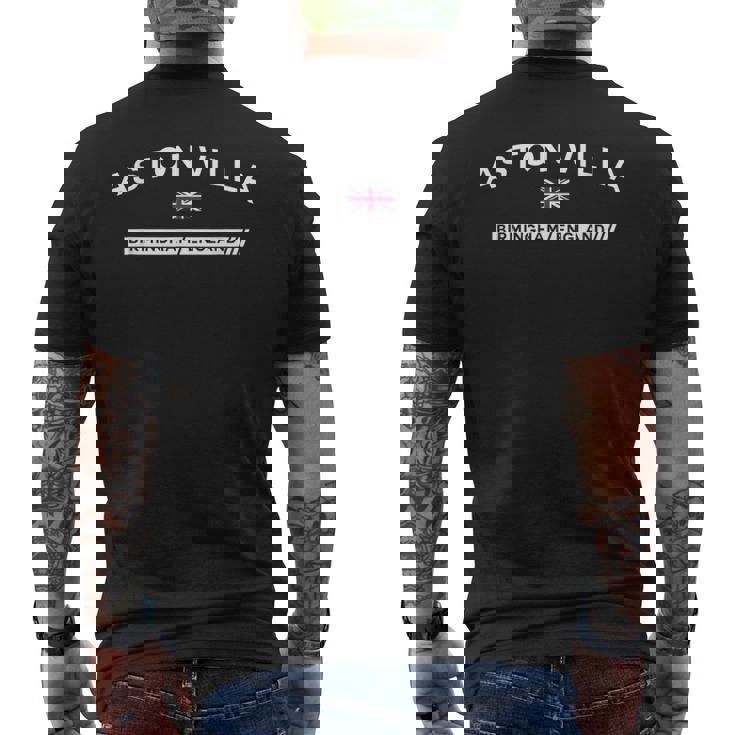 アストン ヴィラ タウン オブ バーミンガム イギリス イギリス メンズTシャツ バックプリント