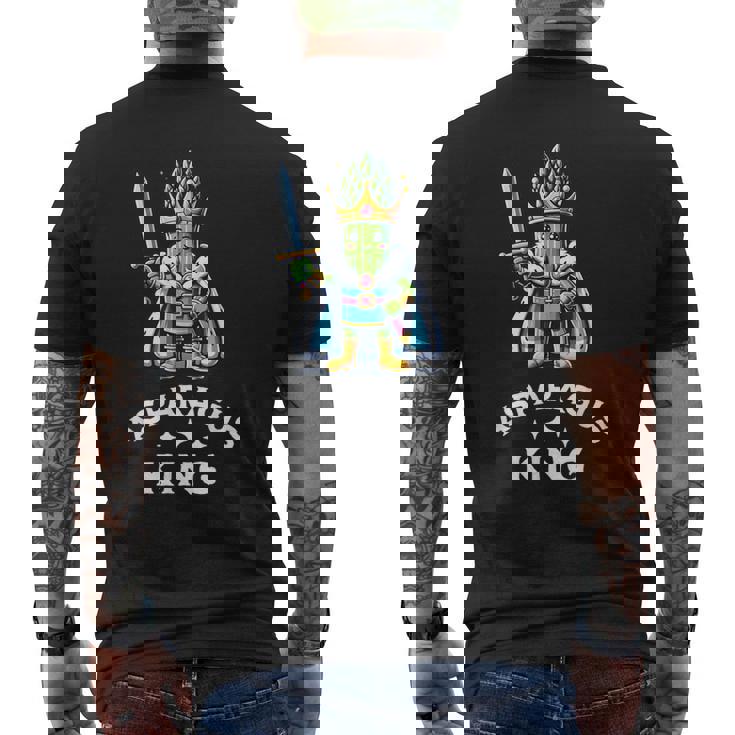 アスパラガス キング アスパラガス 栽培者 農家 ヴィーガン 野菜 メンズTシャツ バックプリント