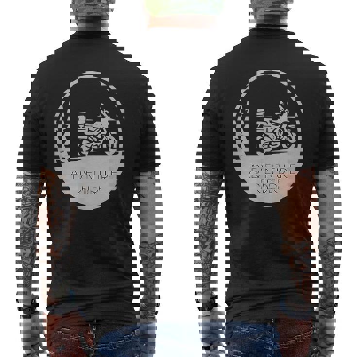 アドベンチャーバイクtシャツ メンズTシャツ バックプリント