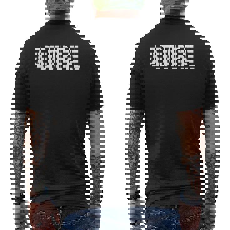 アドミラル メンズTシャツ バックプリント