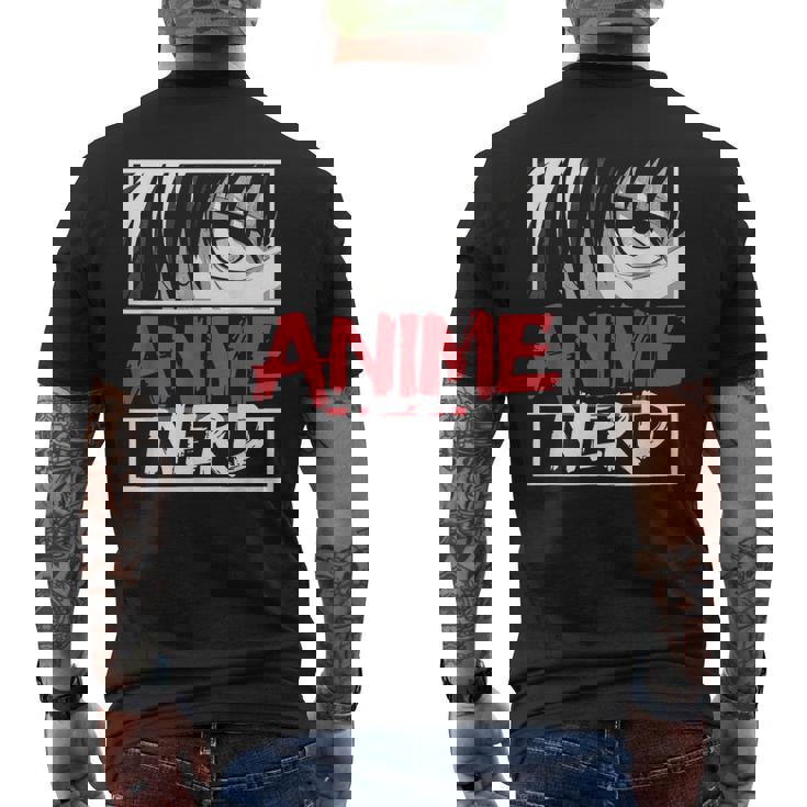 アニメオタクオタクアイマンガファングラフィック メンズTシャツ バックプリント