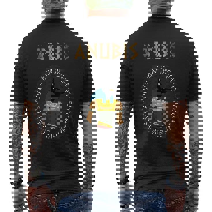 アヌビス 古代エジプトの神 エジプト神話 メンズTシャツ バックプリント