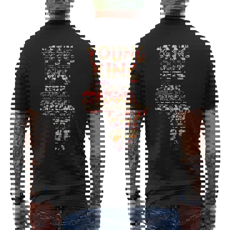 アフリカの王 アート ケンテ 布 アフリカ ガーナ キッズ 面白い アフリカ メンズTシャツ バックプリント