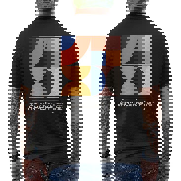 アフロキューバンジャズ ヴィンテージ ラテンジャズ ミュージックバンド メンズTシャツ バックプリント