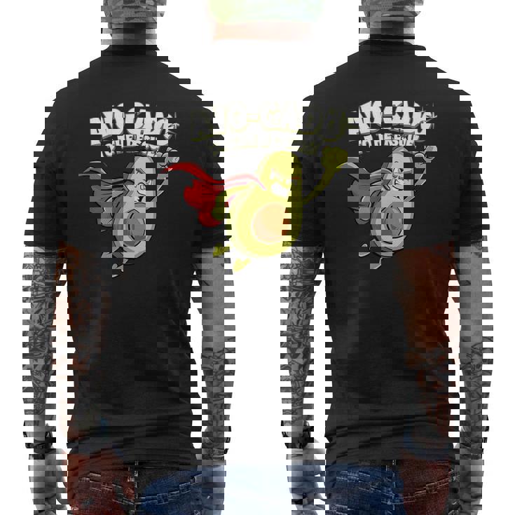 アボカド レスキュー トゥ ザ レスキュー メンズTシャツ バックプリント