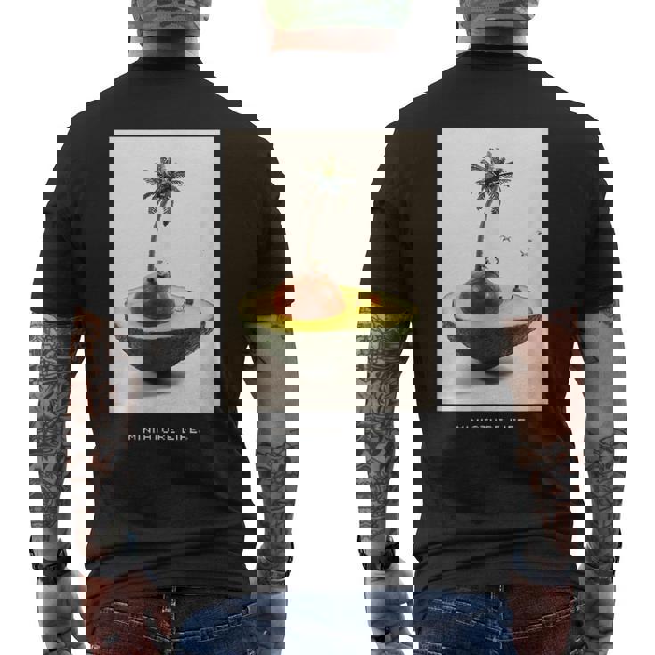 アボカ島 メンズTシャツ バックプリント