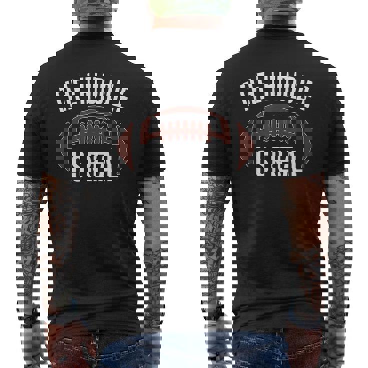 アメフトのアメフトグリッドアイアンチームファンアウトフィット メンズTシャツ バックプリント