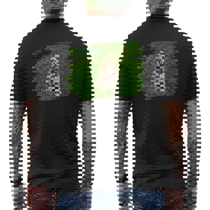 アメリカンコッカースパニエル 子犬 犬好き メンズTシャツ バックプリント