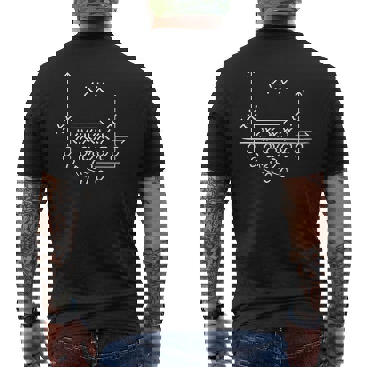 アメリカンフットボールプレイフォーメーションルート 長袖tシャツ メンズTシャツ バックプリント