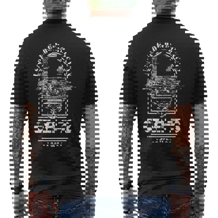 アメリカ海軍航空母艦 Cvn-73 ジョージ・ワシントン Uss George Washington メンズTシャツ バックプリント