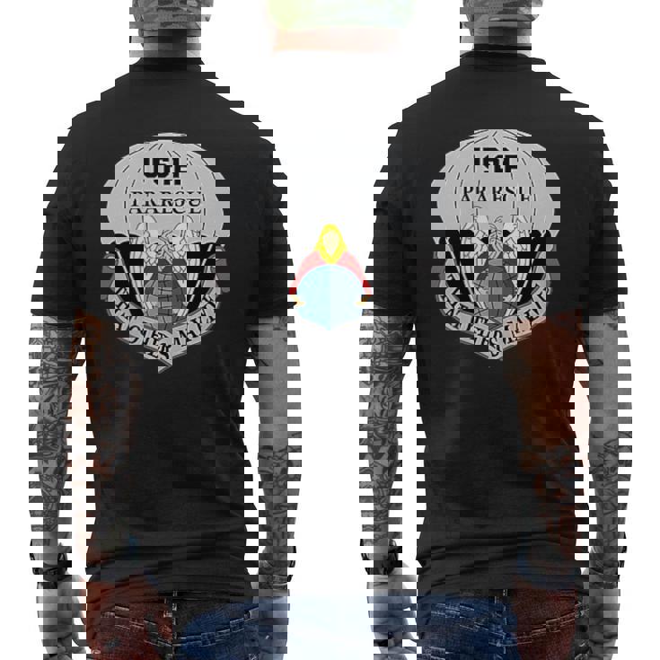 アメリカ空軍 Usaf パラレスキュー Pj救助医療回復 メンズTシャツ バックプリント