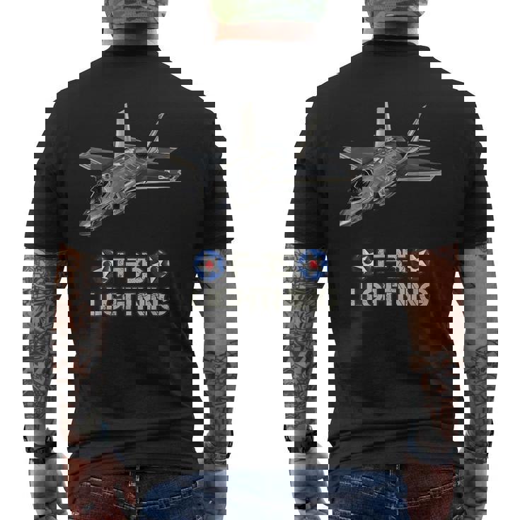 アメリカ航空機 ステルスファイター F35 ライトニング メンズTシャツ バックプリント