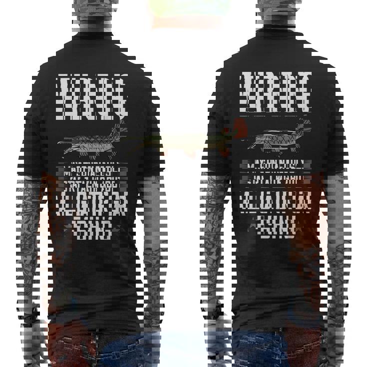 アリゲーターガーフィッシュギフト 釣り農場 メンズTシャツ バックプリント