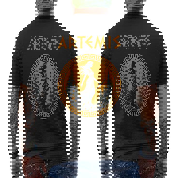 アルテミス ギリシャの女神 ギリシャ神話 メンズTシャツ バックプリント