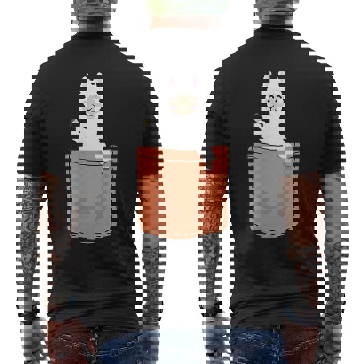 アルパカ 胸ポケット Pako Lama Huacaya アルパカ ブリーダー アルパカ メンズTシャツ バックプリント