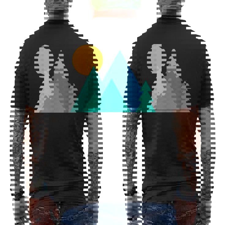 アルピニズム アルパイン・フォーゲット・ミー・ノット スキー マウンテンフラワー メンズTシャツ バックプリント