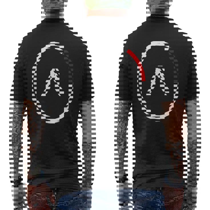 アルファサークル メンズTシャツ バックプリント