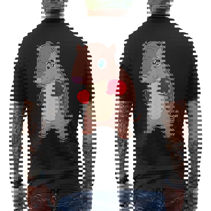 アルマジロ ボクサー ボクシンググローブ ボクシング メンズTシャツ バックプリント