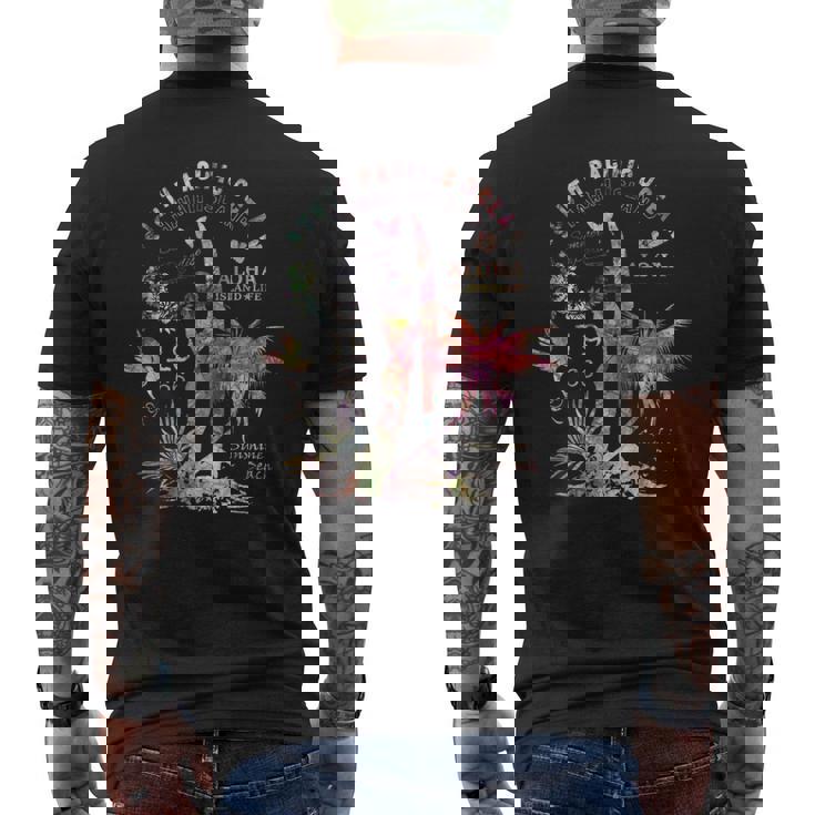 アロハ ハワイ サーファー ガール サマー サンビーチ メンズTシャツ バックプリント