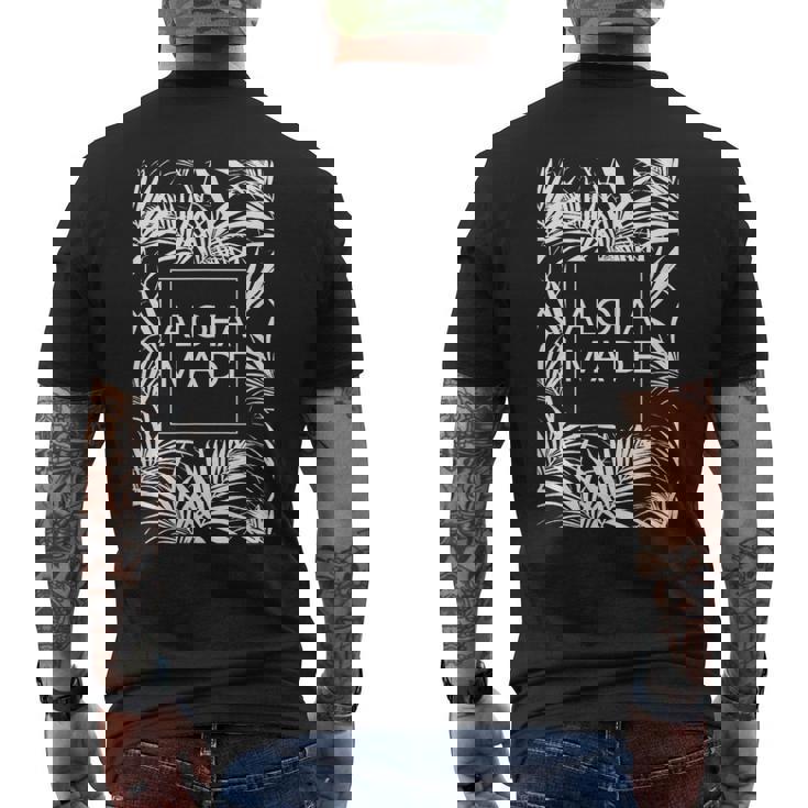 アロハ メイド トロピカル ヤシの木 ハワイ メンズTシャツ バックプリント