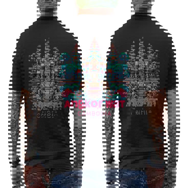 アンコールワット ヒンドゥー教寺院 シェムリアップ カンボジア メンズTシャツ バックプリント
