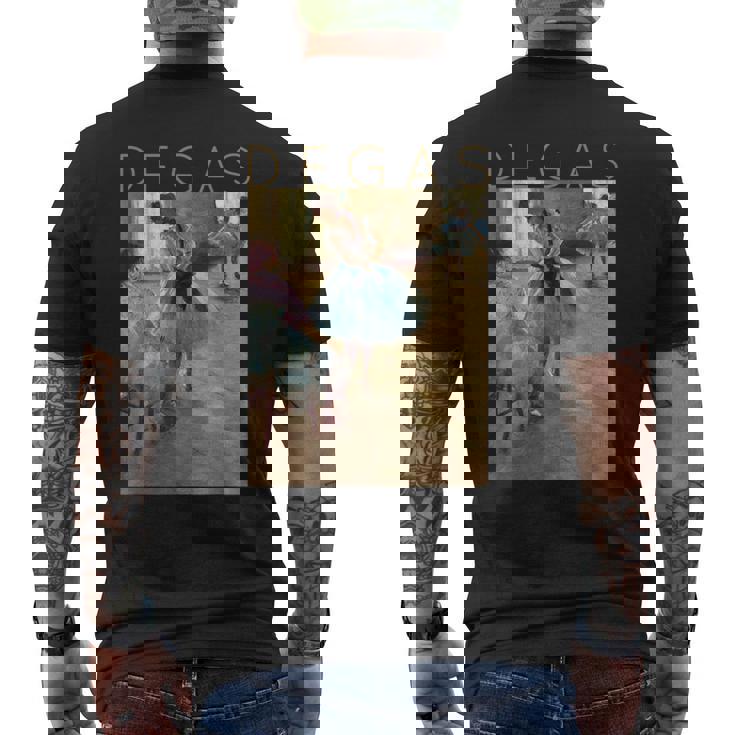 アーティストとバレリーナのためのエドガー・ドガのダンスレッスン メンズTシャツ バックプリント