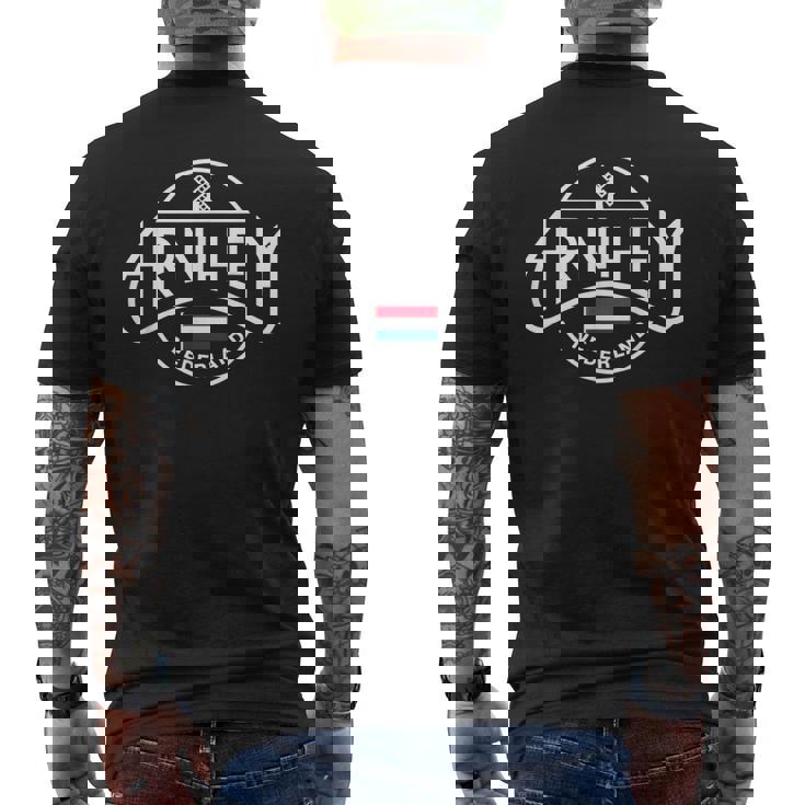 アーネム オランダ オランダ シティ プライド 象徴 メンズTシャツ バックプリント