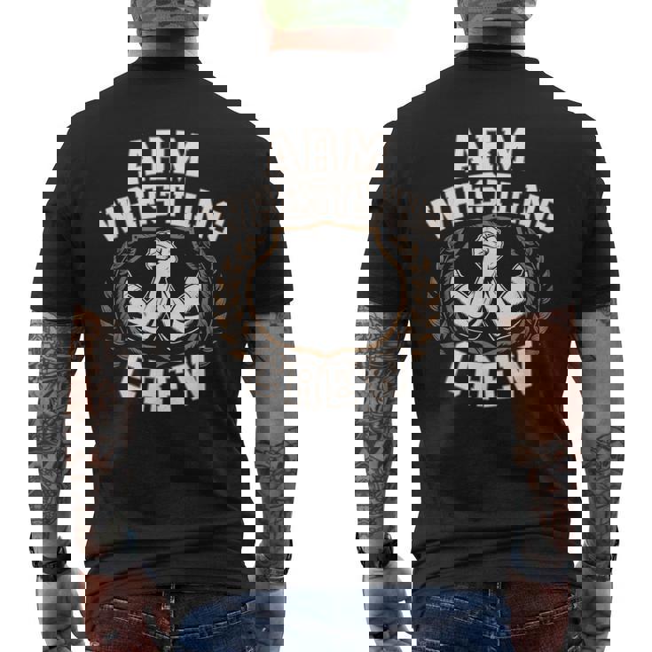 アームレスリング クルー アームレスリング アームレスリング メンズTシャツ バックプリント