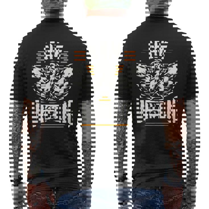 アームレスリング アームレスリング レスラー レスリング メンズTシャツ バックプリント