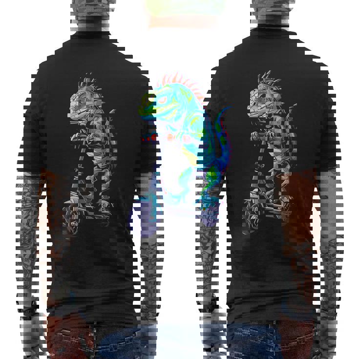 イグアナスクーター メンズTシャツ バックプリント