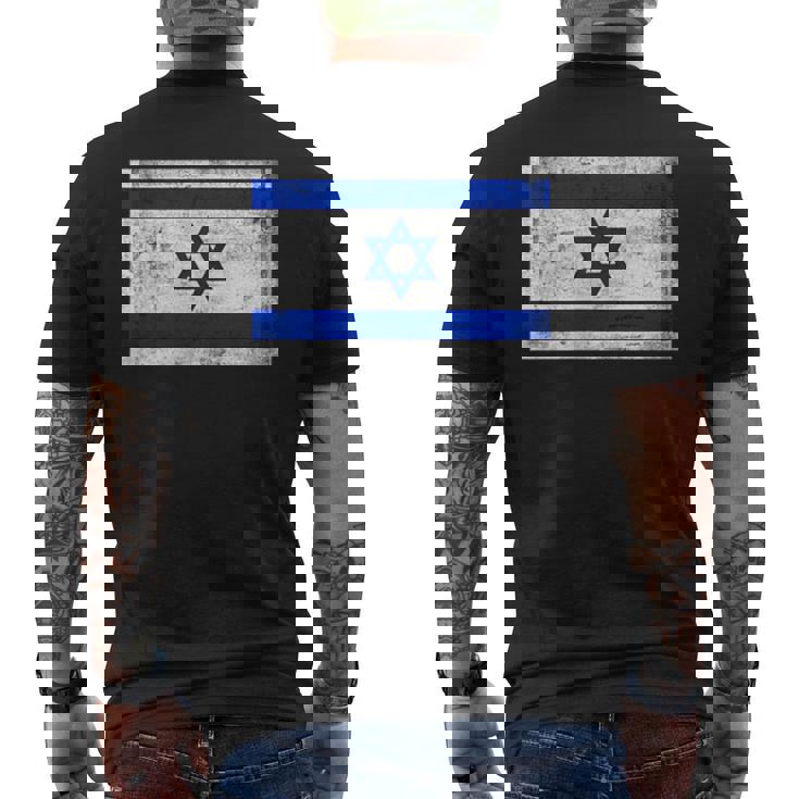 イスラエル国旗グラフィック メンズ レディース キッズ メンズTシャツ バックプリント