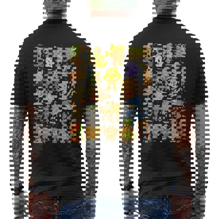 イタリア ブレイン ロート ミーム タイプ コレクション クレヨン キッズ 手描き メンズTシャツ バックプリント