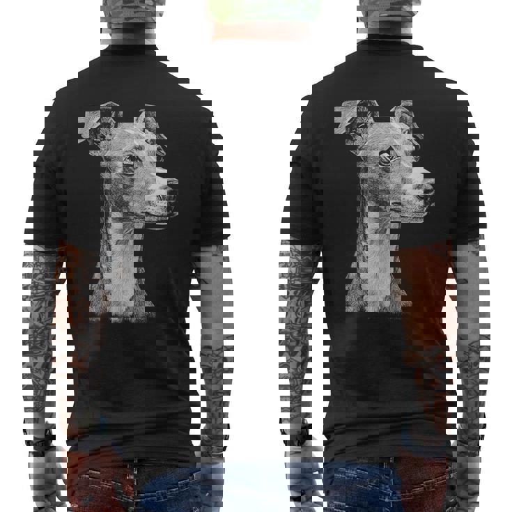 イタリアン グレイハウンド 犬 モチーフ ペット イタリアン グレイハウンド メンズTシャツ バックプリント