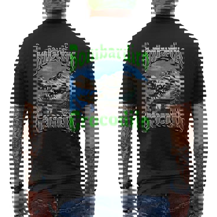 イタリアン ブレイン ロート ボンバルディーノ クロコディロ メンズTシャツ バックプリント