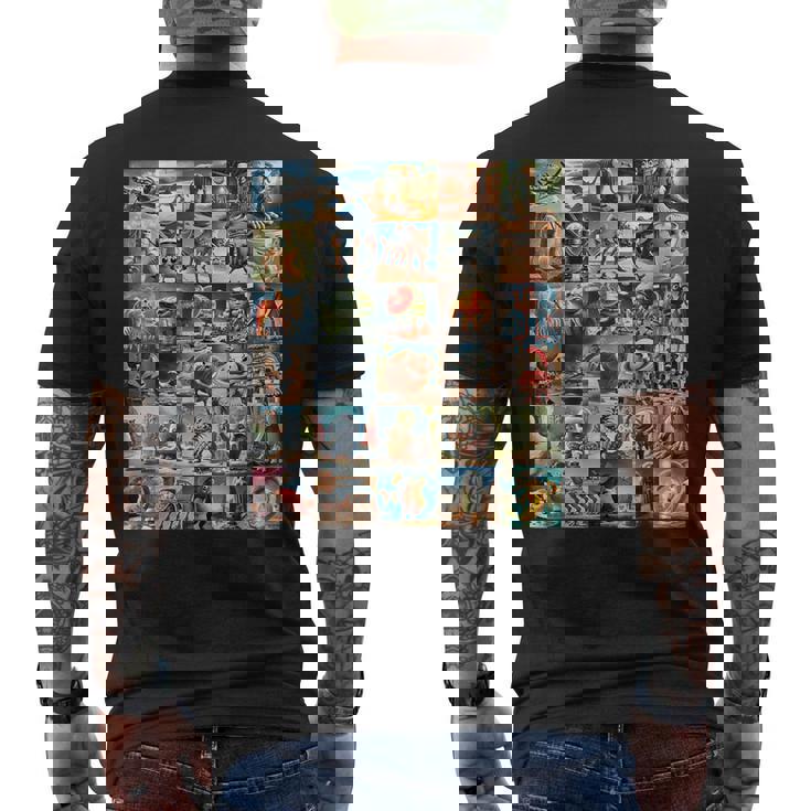 イタリアンブレインロットファニーミーム メンズTシャツ バックプリント