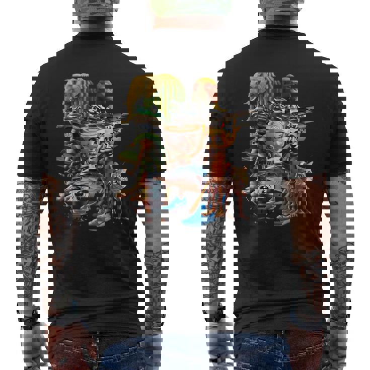 イタリアンブレインロット全キャラクター メンズTシャツ バックプリント